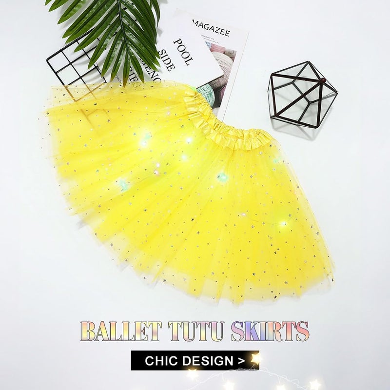 TWINKLEDE Light Up Tutu Skirt Led Tulle Tutus Glow Running Dance Costume Skirts for Women - Image 3